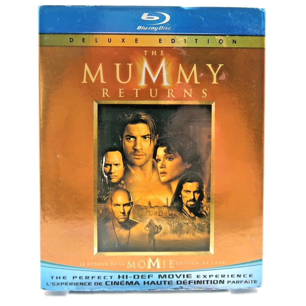 The Mummy Returns Blu-ray Deluxe Edition Brendan Fraser Rachel Weisz The Rock